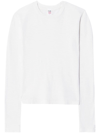 Re/done 90s Baby Long-sleeve T-shirt In Weiss