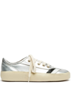 RE/DONE 70S LOW-TOP STRIPED SNEAKERS