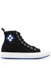 MARCELO BURLON COUNTY OF MILAN LACE-UP HIGH-TOP SNEAKERS