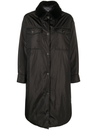Moncler Long-length Insulated Jacket In Black