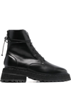 MARSÈLL LACE-UP LEATHER ANKLE BOOTS