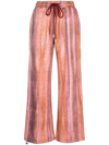 ANDERSSON BELL TIE-DYE DRAWSTRING TROUSERS