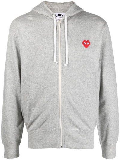 Off-white Comme Des Gar Ons Play Mens Grey Other Materials Sweatshirt In 1 Grey