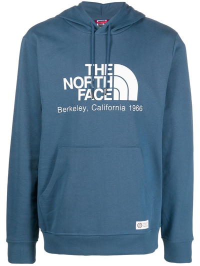 The North Face Berkeley Logo-print Hoodie In Blau