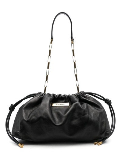 Isabel Marant Drawstring-fastening Shoulder Bag In Black