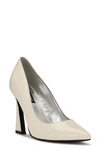 Nine West Trendz Pointed Toe Pump In Ivory Patent