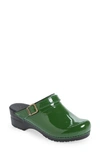 Sanita Estelle Polka Dot Clog In Green