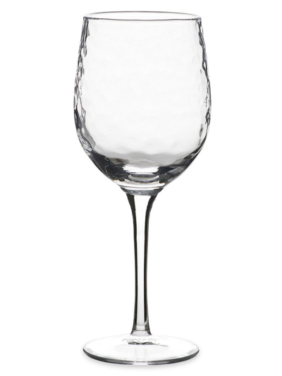 Juliska Puro Red Textured Wine Glass In Clear