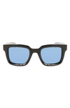 Ferragamo 48mm Small Rectangular Sunglasses In Black