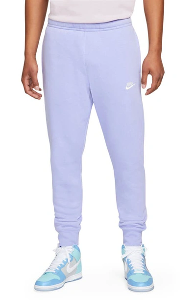 Nike Club Pocket Fleece Joggers In Lt Marine/lt Marine/white