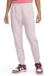 Nike Club Pocket Fleece Joggers In Pink Foam/ White