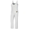 Wear By Erin Andrews Women's  Cream New Orleans Saints Cozy Scoop Neck Tank Top Pants Sleep Set In Cream