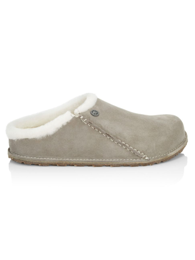 Birkenstock Zermatt Leather Suede Shoes In Grey