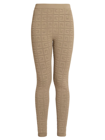 Givenchy 4g Logo Leggings In Beige