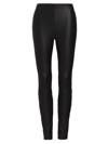 GOOD AMERICAN WOMEN'S BETTER THAN LEATHER FAUX LEATHER LEGGINGS