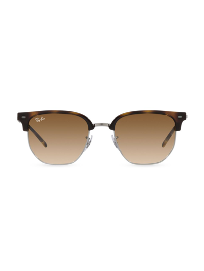 Ray Ban Rb4416 53mm New Clubmaster Sunglasses In Havana On Gunmetal