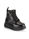 ALEXANDER MCQUEEN LITTLE KID'S & KID'S LEATHER LACE-UP BOOTS