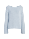 ANOTHER TOMORROW WOMEN'S DRAPED KNIT SWEATER