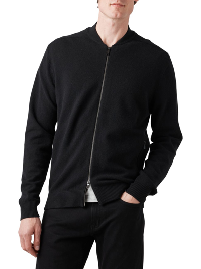 Rodd & Gunn Port Albert Wool Knit Jacket In Nero