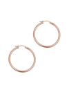 ORADINA WOMEN'S 14K ROSE SOLID GOLD EVERYTHING HOOPS