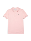 Lacoste Kids' Baby's, Little Boy's & Boy's Short-sleeve Polo In Pink
