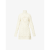 SPORTMAX ELIGIO CABLE-KNIT WOOL MINI DRESS