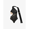 Roberta Einer Dina Cut-out Knitted Bodysuit In Black