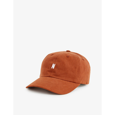 Norse Projects Logo-embroidered Cotton-twill Baseball Cap In Brown
