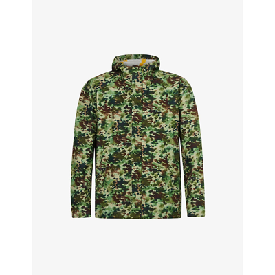 Albam Camouflage-pattern Relaxed-fit Cotton Hooded Jacket In Paint Green