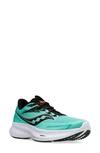 Saucony Ride 15 Running Shoe In Coolmint/ Zest