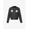 Amiri Long-sleeved Baseball Jacket In Black