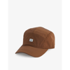 C.p. Company Chrome Logo-embroidered Woven Baseball Cap In Bronze Brown