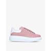 Alexander Mcqueen Tie Casual Sports Shoes In White/comb