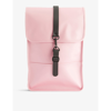 Rains Flap-front Mini Waterproof Shell Backpack In Pink Sky