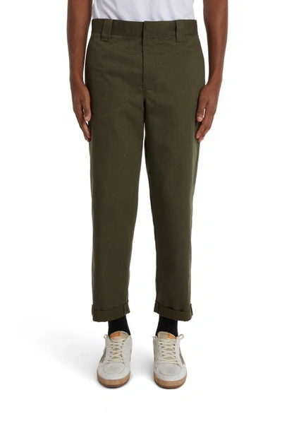 Golden Goose Skate Fit Chinos In Military Green