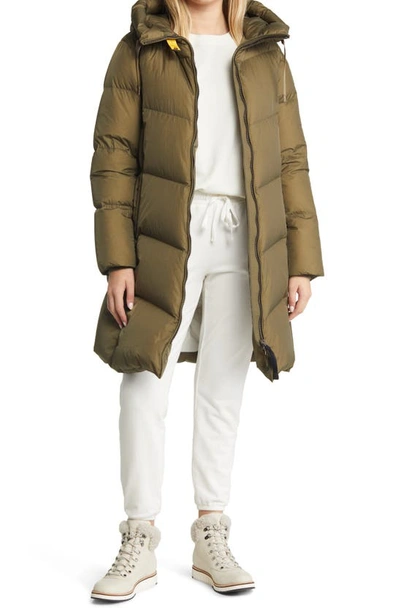Parajumpers Rindou Down Puffer Coat In Green