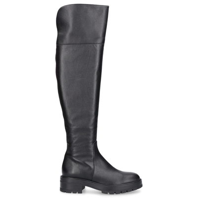 Aquazzura Schuhe  Stiefel Whitney Boot Flat  Kalbsleder In Black