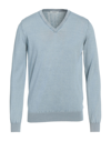 Alpha Studio Sweaters In Blue