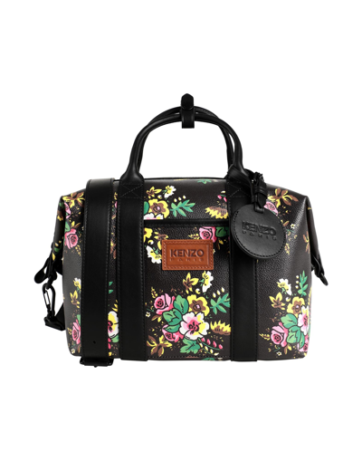 Kenzo Courier Pop Bouquet Handbag In Black