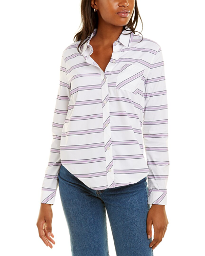 Southern Tide Emery Tunic Shirt In White