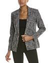 Nanette Lepore Nanette By  Metallic Blazer In Black