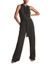 Reiss Milo Cowl Neck Wool-blend Jumpsuit In Nocolor