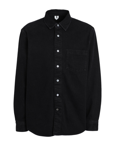 Arket Denim Shirts In Black