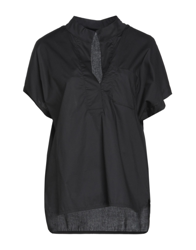 Nine:inthe:morning Nine In The Morning Woman Top Black Size M Cotton, Silk, Elastane