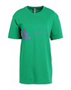 Adidas By Stella Mccartney T-shirts In Green