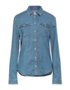 Pepe Jeans Denim Shirts In Blue