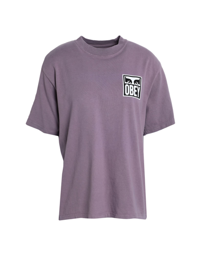 Obey T-shirts In Purple