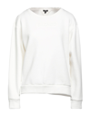 ASPESI ASPESI WOMAN SWEATSHIRT WHITE SIZE M COTTON, POLYESTER, ELASTANE