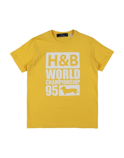 Harmont & Blaine T-shirts In Yellow