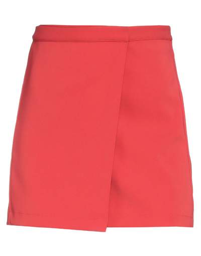 Patrizia Pepe Mini Skirts In Red
